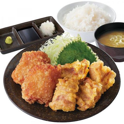 からやま、まぐろ天 合盛り定食 890円(税込979円) を発売　ご飯、大根おろし、みそ汁付き 画像あり