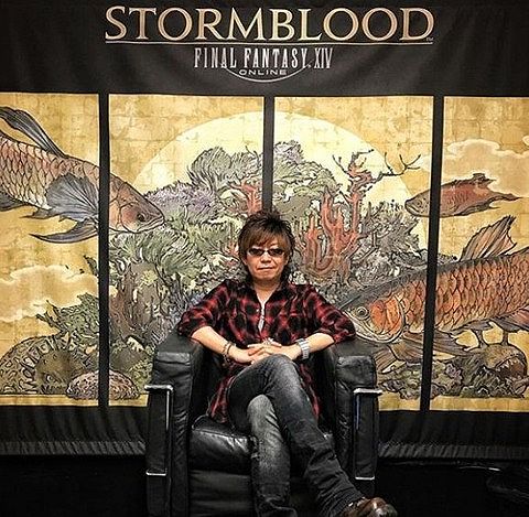 【FF14】吉田P、ついに「皇帝」になる。TGS2024会場のロマサガ2皇帝椅子に座る吉田Pがコチラ