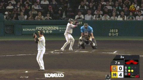 【阪神対巨人16回戦】巨人、7回1アウト満塁から丸の内野ゴロの間に三塁が生還し1点を返す
