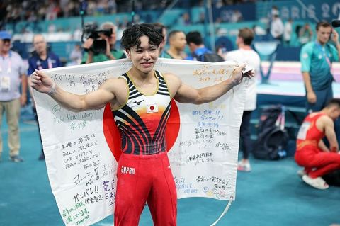 【体操】岡慎之助が金メダル!　前回大会の橋本大輝に続き日本勢6人目の初出場で頂点　名前の由来は阿部慎之助の20歳…パリ五輪