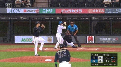 【日本ハム対オリックス17回戦】日本ハム・清宮、オリックス・髙島から第4号先制ソロホームラン!!!!!!!!!!!!!!!!!