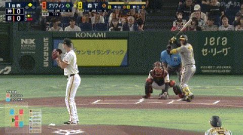 【巨人対阪神20回戦】阪神・森下翔太、巨人・グリフィンから第11号先制2ランホームラン!!!!!!!!!!!!!!!!!!