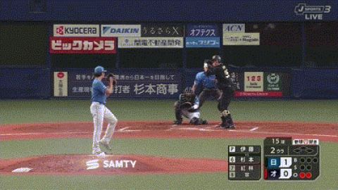 【オリックス対日本ハム20回戦】オリックス・杉本裕太郎、日本ハム・伊藤大海から第6号同点ソロホームラン!!!!!!!!!!!!