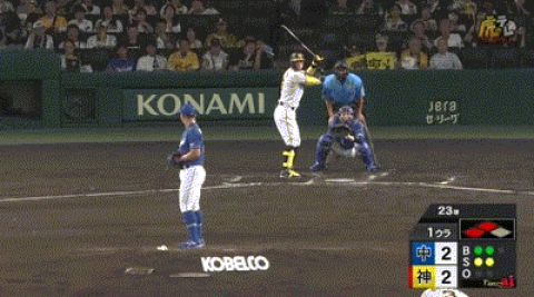 【阪神対中日23回戦】阪神、1回裏にさらに佐藤輝明に2点タイムリーで勝ち越し!続く井上が第2号2ランホームラン!!!!!!!!!!!!