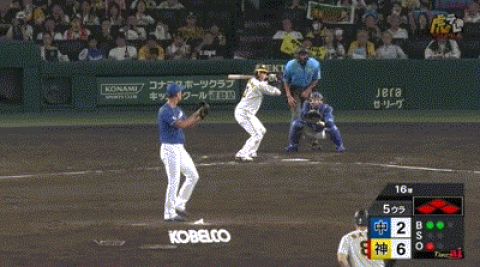 【満塁男】阪神・木浪、5回1アウト満塁からタイムリーヒット!!!!!!!!!!!!【阪神対中日23回戦】