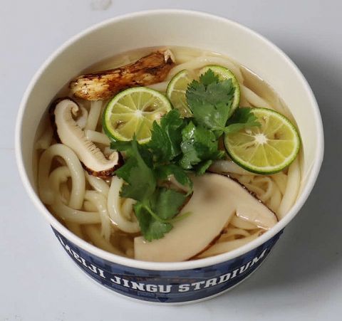 神宮球場で「松茸うどん」6日から販売　築地場外市場出店の外野スタンド売店で