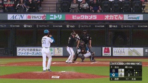 【日本ハム対オリックス23回戦】オリックス・西野、日本ハム・北山から今季第1号ソロホームラン!!!!!!!!!!!!!