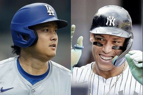 MLB公式「今年のジャッジと大谷翔平どちらが上か有識者9人に聞いた。結果は大谷5票ジャッジ4票