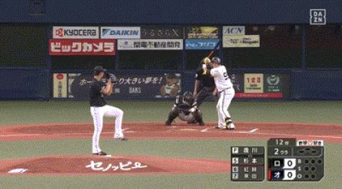 【オリックス対ロッテ23回戦】オリックス・杉本、ロッテ・唐川から第10号先制ソロホームラン!!!!!!!!!!!!!!