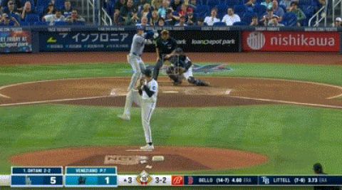 大谷翔平、第三打席2アウト一三塁から三打席連続安打となる2点タイムリーツーベース!!!!!!!!!!!!!!!!!!