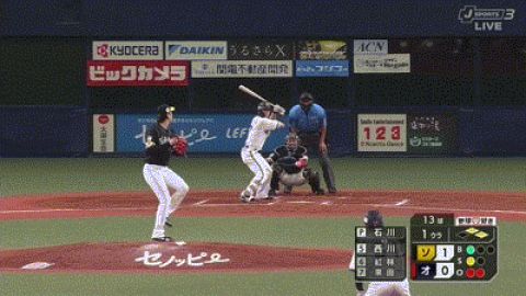 【オリックス対ソフトバンク23回戦】オリックス、1回裏に西川龍馬の2点タイムリーツーベースで逆転!!!!!