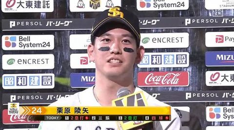 栗原陵矢(28)打率.272(5位)19本(5位)86打点(3位)OPS.800(3位)WAR6.2(全体2位)