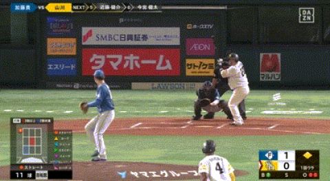 【パCSFinal第2戦】ソフトバンクが1回裏に逆転!山川同点タイムリー!近藤勝ち越し2ランホームラン!!!!!!!!!!!!!