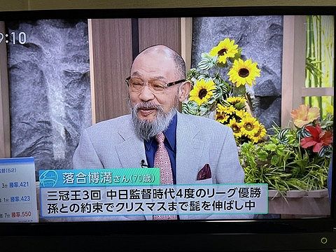 画像　落合博満、仙人みたいになる