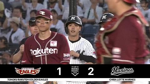 藤原・小川、連続タイムリー!!ロッテあっという間に逆転!!