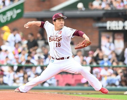 今季初先発の楽天・田中将大が四回に崩れ一挙3失点