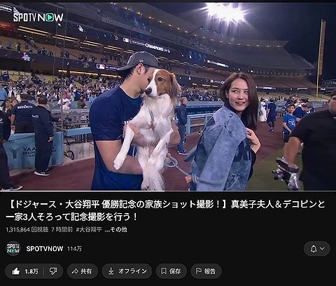 【悲報】デコピン、やっぱり大谷には懐いてなかったwwwwwwwwwwww