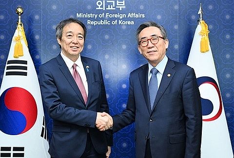 韓国外相、駐韓日本大使と会談…「双方が相手の身になって考え両国間の懸案を管理しなければならない」