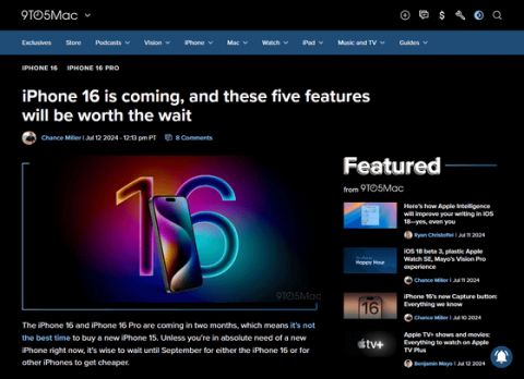 9月に発表されるとされている「iPhone16」期待すべき5つの新機能