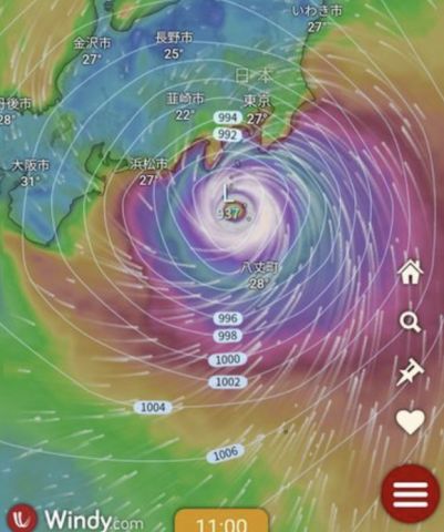 【画像】台風7号、全てを破壊しに来そうwwwwwwwwwwwwwwww